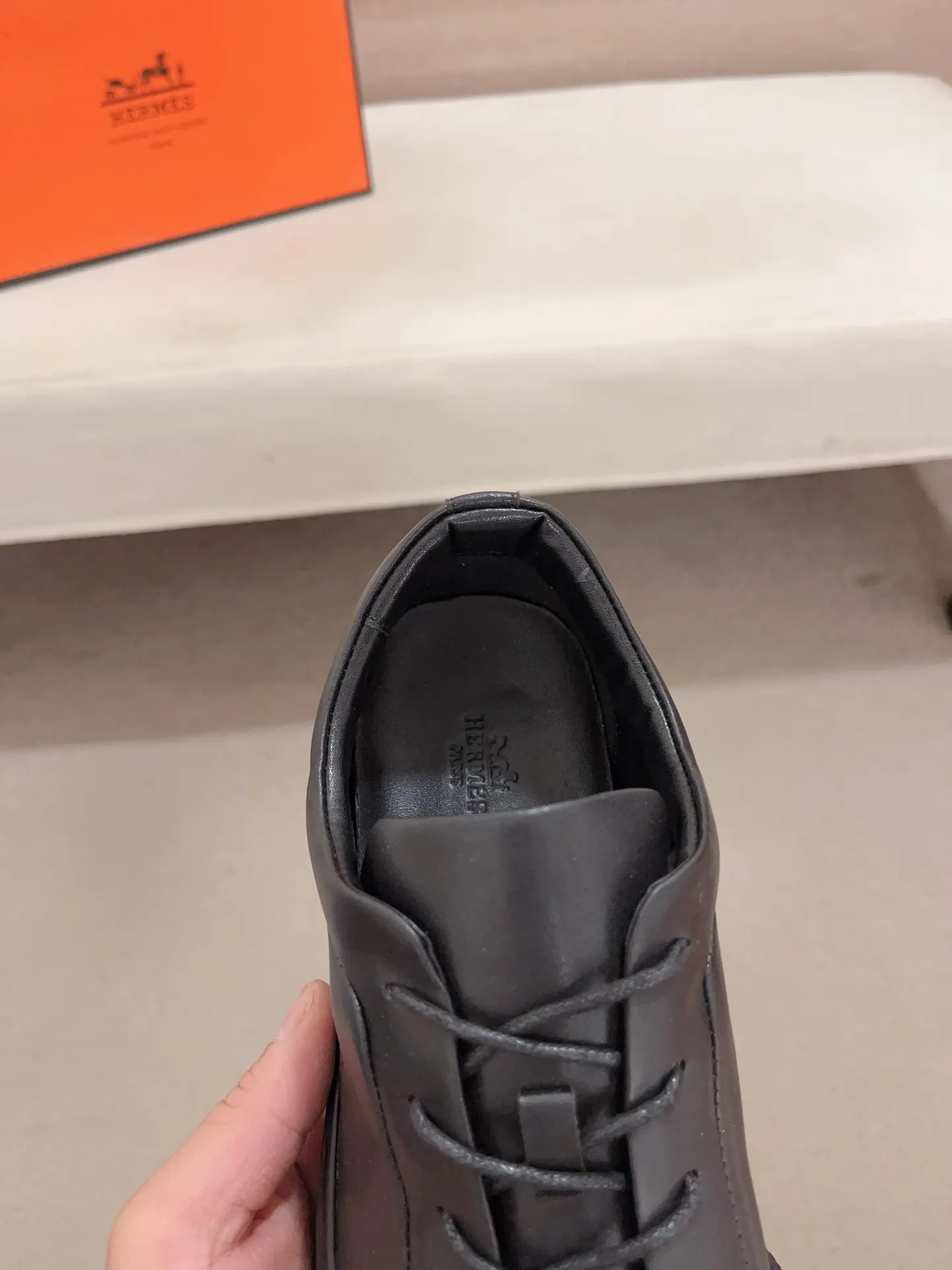 Men's clothing and shoes💰: 400💰《HERMES》【Classic Original Version】Hermès; Top 🔝 Purchasing Agency 🔍🔍Latest 🇺🇸Sold simultaneously at counters, original imported from Italy ▲▲Cow leather▲ ▲Exquisite workmanship (Italian 🇮🇹imported water-dyed 🐂cowhide lining) sole: original sole provided by the original factory, ⚠️exclusive double-layer activity·TPR·rubber·combined molded outsole; Code number: 36-44 (45/46 can be customized, non-refundable)